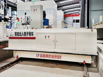Lagern industrielle automatisierte Schienenübertragungswagen