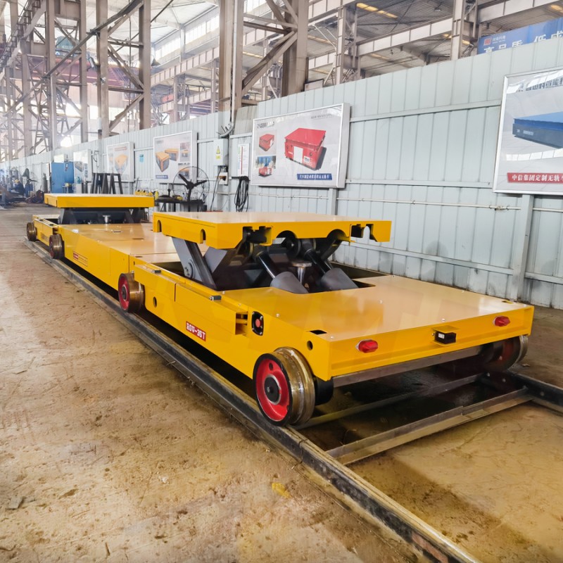35 Tonnen Schere Fork Hebelbahntransportwagen