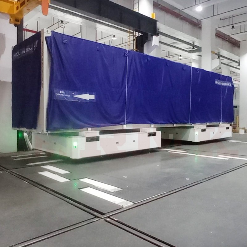 Containertransport 40 Tonnen mit zwei Autos verknüpfter Schienenverteidigern